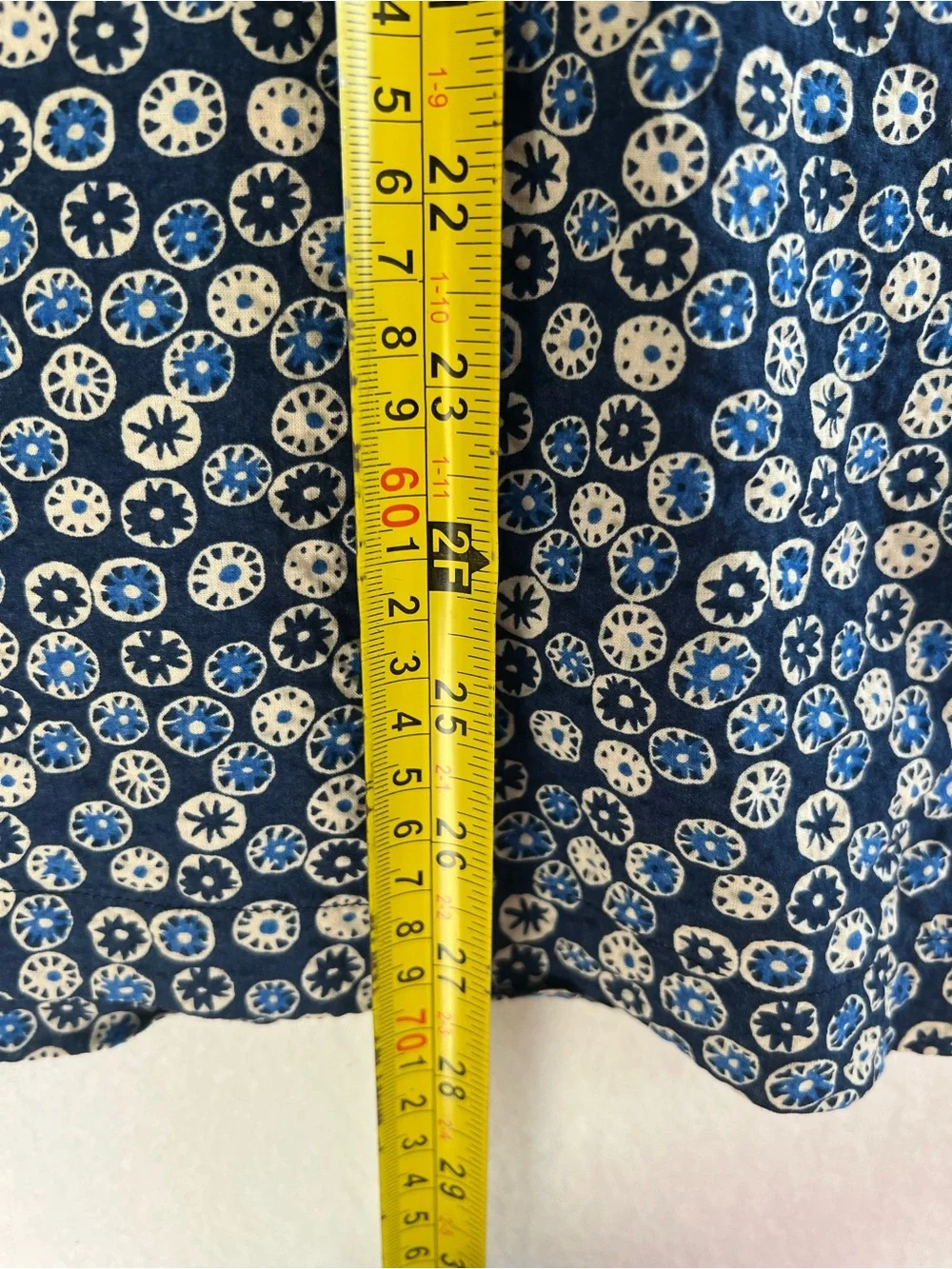 J Crew Womens M Cotton Pajama Shirt Blue Floral Print Camp Collar Piped